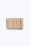 Marc Jacobs Two-tone Saffiano Leather Wallet On A Chain