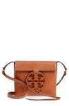 Tory Burch Miller Leather Crossbody Bag - Beige In Aged Camello Tan/gold