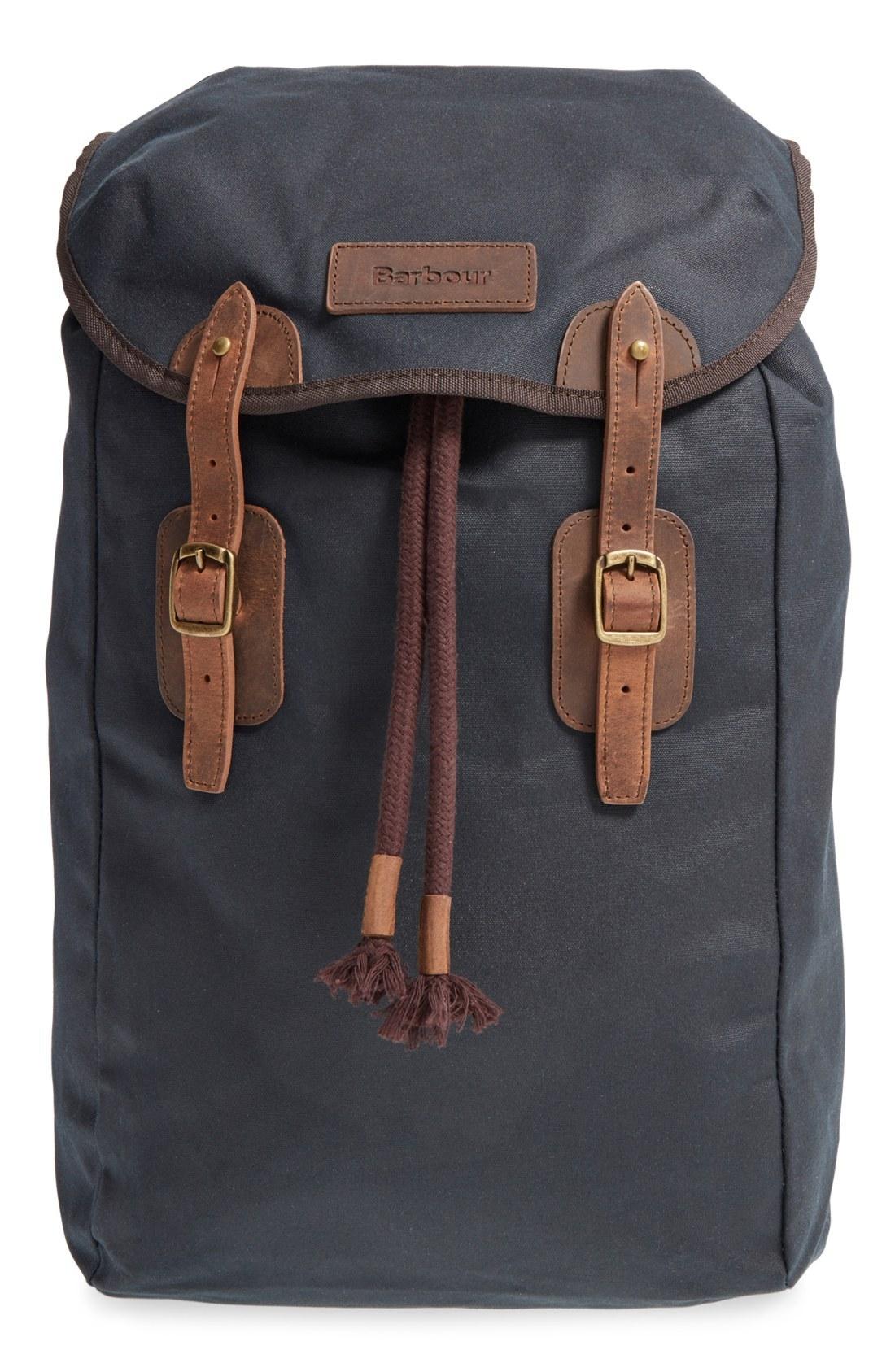 barbour waxed canvas bag