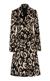 Altuzarra Driss Animal Pattern Coat In Black