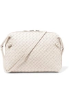 Bottega Veneta Nodini Small Intrecciato Leather Shoulder Bag In Ivory