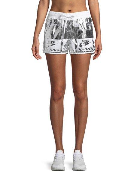 nike metallic shorts
