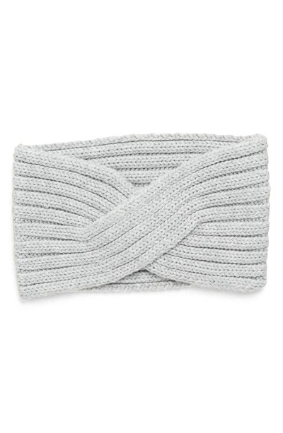 Ugg Twist Knit Headband In Grey Heather