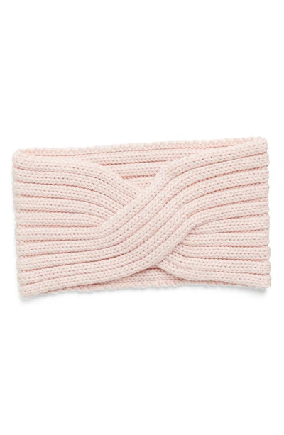 Ugg Twist Knit Headband In Light Pink