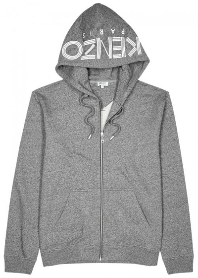 Kenzo Grey Logo-print Cotton Sweatshirt