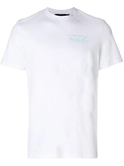 Martine Rose Logo Cotton T-shirt In White
