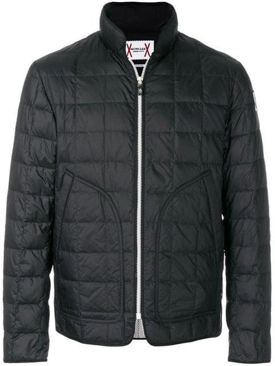 Moncler Black Down Quilted Zip Jacket