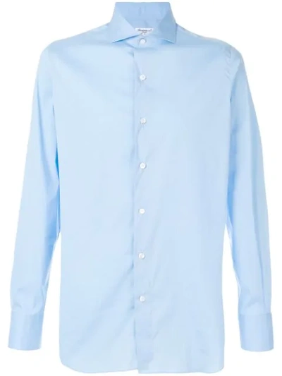 Finamore Napoli Long Sleeve Shirt In Blue