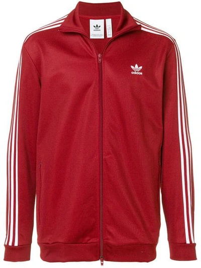 Adidas Originals Men's Adicolor Beckenbauer Track Jacket In Rust Red
