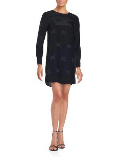 Zadig & Voltaire Printed Silk & Lace Tunic In Black