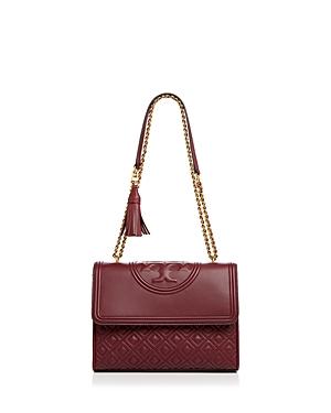 tory burch fleming convertible shoulder bag imperial garnet