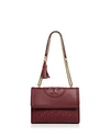 Tory Burch Fleming Leather Convertible Shoulder Bag - Red In Imperial Garnet/gold