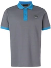 Prada Contrast Trim Polo Shirt