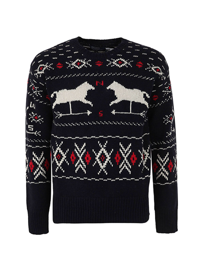 Polo Ralph Lauren Fairisland Long Sleeve Pullover In Blue
