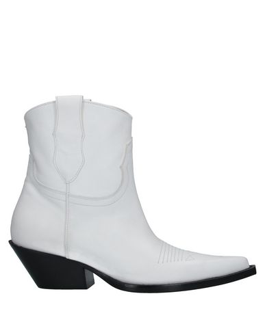 white ankle western boots