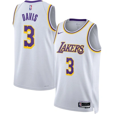Nike Los Angeles Lakers Association Edition 2022/23  Men's Dri-fit Nba Swingman Jersey In White