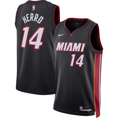 Nike Miami Heat Icon Edition 2022/23  Men's Dri-fit Nba Swingman Jersey In Black
