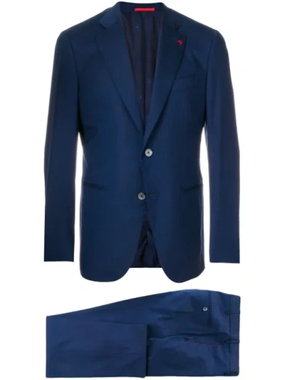 Isaia Two-piece Formal Suit In Blue