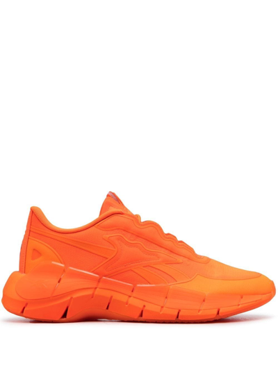 Victoria Beckham Zig Kinetica Souffle Sockliner Mesh Sneakers In Orange