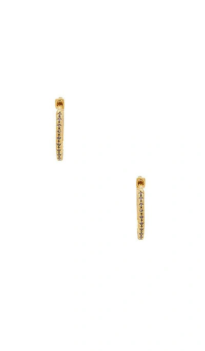 Five And Two Kennedy Earring Hoops In Metallic Gold