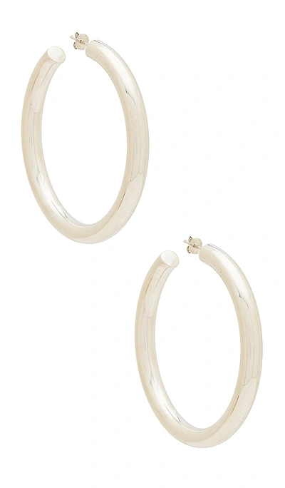 The M Jewelers Ny The Thick Hoop Earrings In Silver
