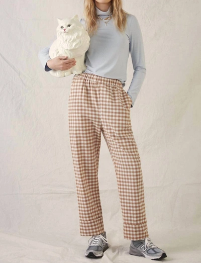 Eve Gravel Cohen Pant In Caramel/ Cream In Multi
