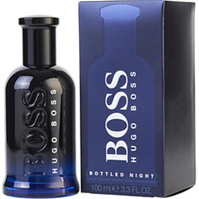 Hugo Boss 196339 3.3 oz Bottled Night Eau De Toilette Spray For Men In Purple