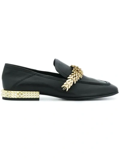 Ash Edgy Loafers In Nero