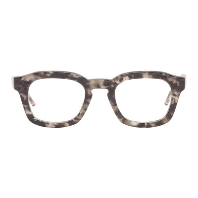Thom Browne Eyewear Marble Effect Square Glasse - Grey
