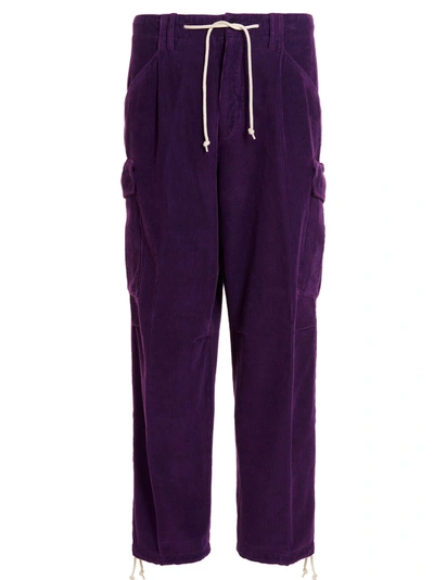 Cellar Door Cargo C Trousers In Purple