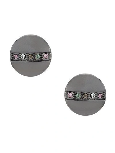 Camila Klein Strass Embellished Earrings In Metallic