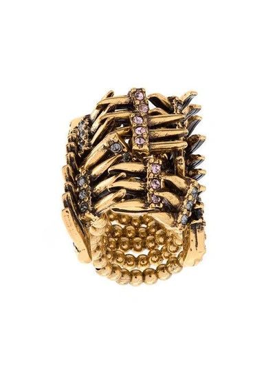 Camila Klein Strass Embellished Ring - Metallic
