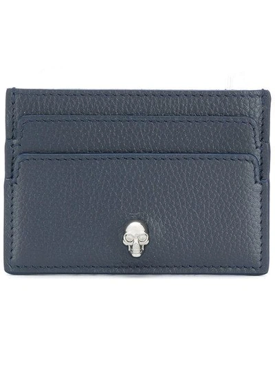 Alexander Mcqueen Skull Cardholder - Blue