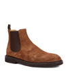 Brunello Cucinelli Men's Suede Leather Chelsea Boots In Castagna