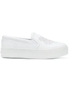 Kenzo K-py Leather Skate Shoes In White