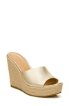 Veronica Beard Dali Espadrille Wedge Sandal In Platinum