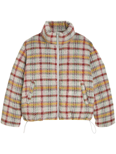 Apparis Padded Plaid-check Print Jacket In Mehrfarbig