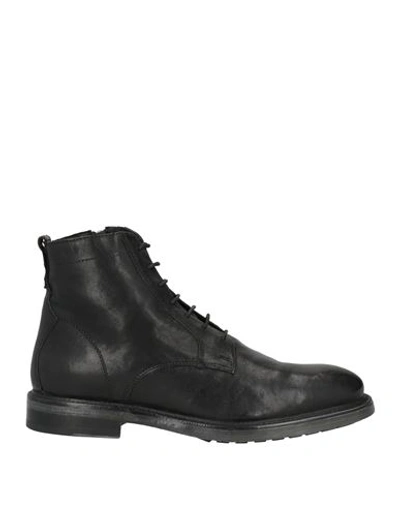 Geox Aurelio Lace-up Ankle Boots In Black