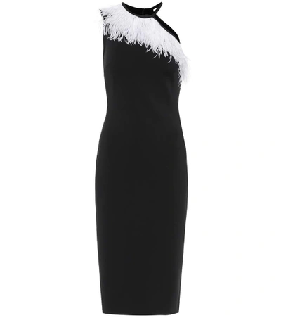 David Koma Feather-trimmed Dress In Female