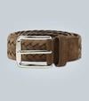 Tod's Woven Buckle Belt In Brown