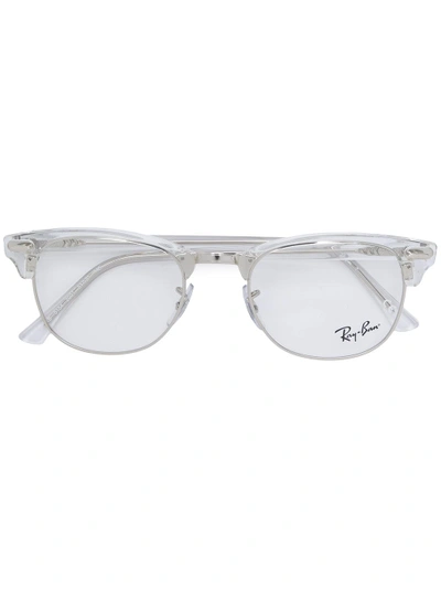 Ray Ban Ray-ban Clubmaster Glasses - Metallic