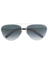 Boucheron Eyewear Crystal-embellished Aviator Sunglasses - Metallic