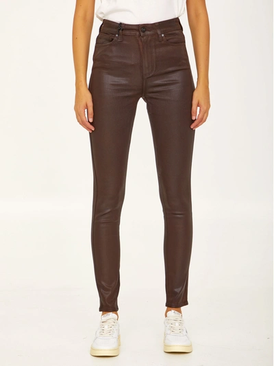 Paige Hoxton Skinny Jeans In Brown