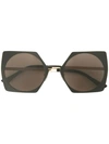 Marni Eyewear Square Frame Sunglasses In Black