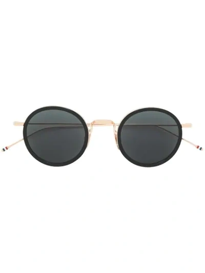 Thom Browne Round Sunglasses In Black