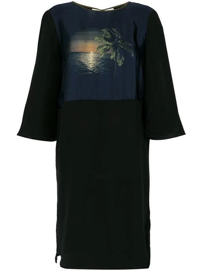 Osklen Por Do Sol Silk Dress - Black