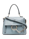 Chloé Small Faye Day Leather Shoulder Bag In Blue