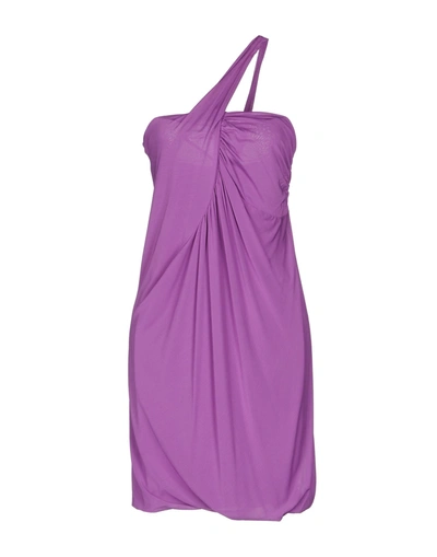 Pinko Short Dresses In Purple