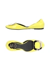 Roger Vivier Ballet Flats In Yellow