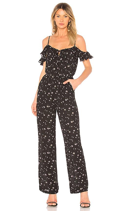 cold shoulder floral jumpsuit